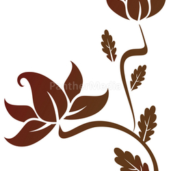 a flower pattern
