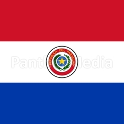 The national flag of Paraguay