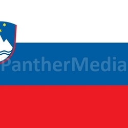 The national flag of Slovenia