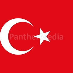 The national flag of Turkey