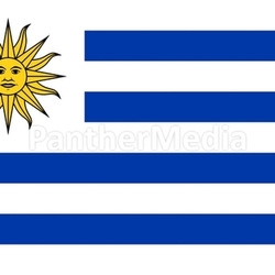 The national flag of Uruguay