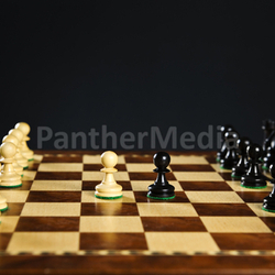 Chess pieces on board