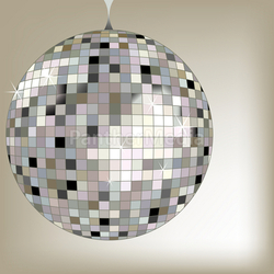 disco ball black