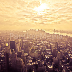 Bird Eye View Of Manhattan, New-York