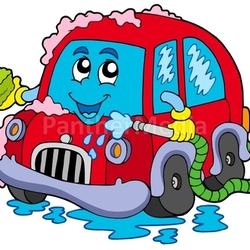 Cartoon car wash