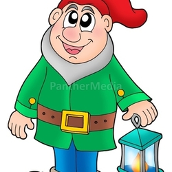 Dwarf with lantern