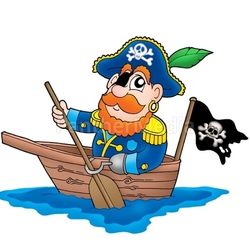 Pirate in the boat