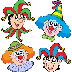 Clowns head collection 2