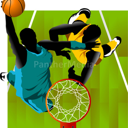 basket and the ball