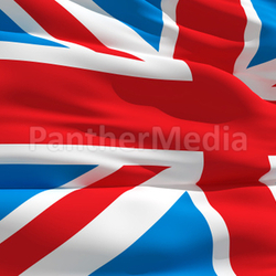 Waving flag of United Kingdom