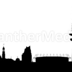 hamburg skyline abstract