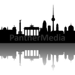 berlin skyline abstract