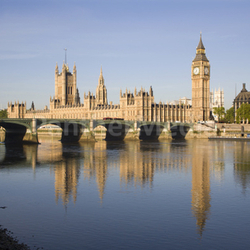 london - parliament in the morning light