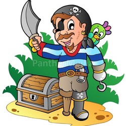 Young cartoon pirate 2