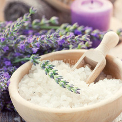 Spa with lavender and towel