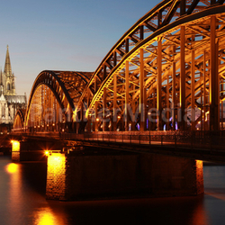 cologne cathedral and hohenzollern bridge