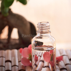 Spa setting with floral water