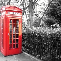 red phone box