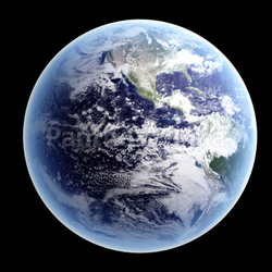 Earth - Isolated on Black