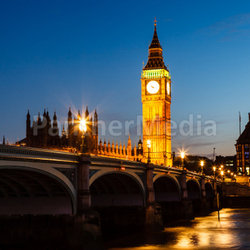 Big Ben and House of Parliament at Night, London, United Kingdom
