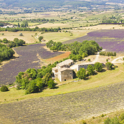 Aerial view of Provence, south of France